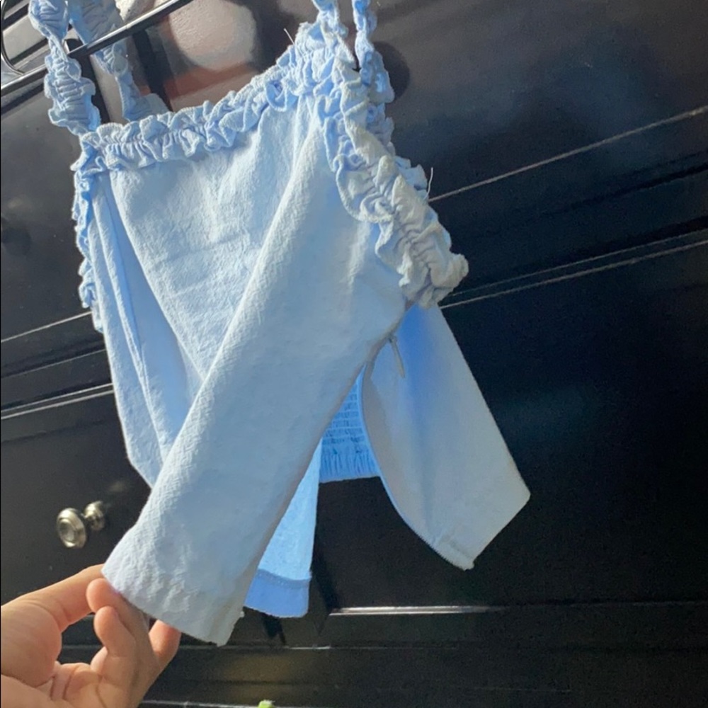 Baby Blue crop tank - Picture 3 of 3